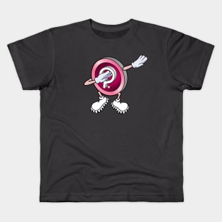 Polkadot Coin Dabbing, Funny DOT Character Dab Kids T-Shirt